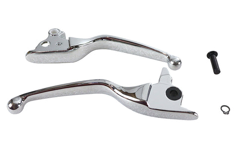 Chrome Smooth Contour Hand Lever Set - V-Twin Mfg.