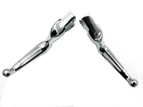 Chrome Slotted Hand Lever Set - V-Twin Mfg.