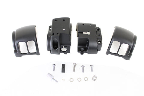 Handlebar Control Switch Housing Kit Black - V-Twin Mfg.