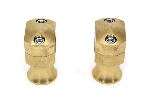 Shorty Style Brass Riser Set - V-Twin Mfg.