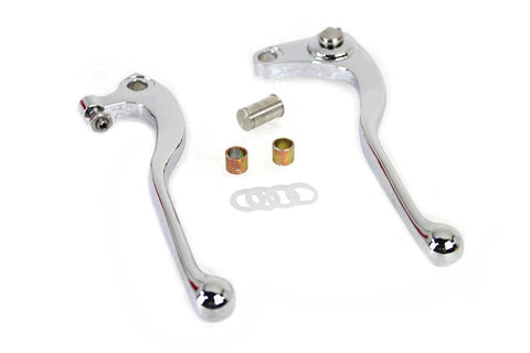 Old School Hand Lever Set Chrome - V-Twin Mfg.