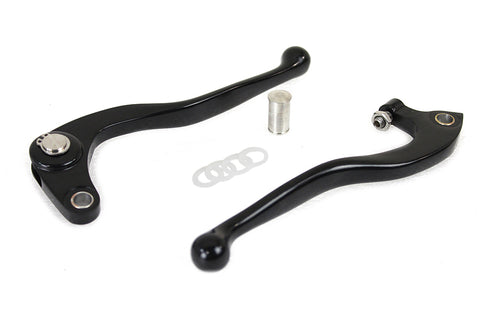 Old School Hand Lever Set Black - V-Twin Mfg.