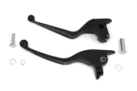 Black Wide Hand Lever Set - V-Twin Mfg.