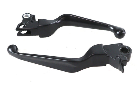 Black Smooth Contour Hand Lever Set - V-Twin Mfg.