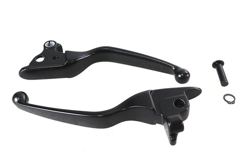 Black Smooth Contour Hand Lever Set - V-Twin Mfg.