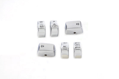 Handlebar Switch Cap Set Chrome - V-Twin Mfg.