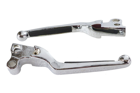 Chrome Softee Style Hand Lever Set - V-Twin Mfg.