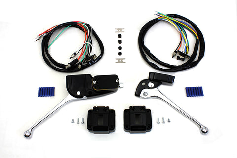 Handlebar Control Kit Black - V-Twin Mfg.