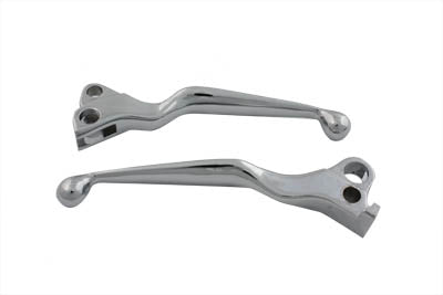 Chrome Contour Hand Lever Set - V-Twin Mfg.