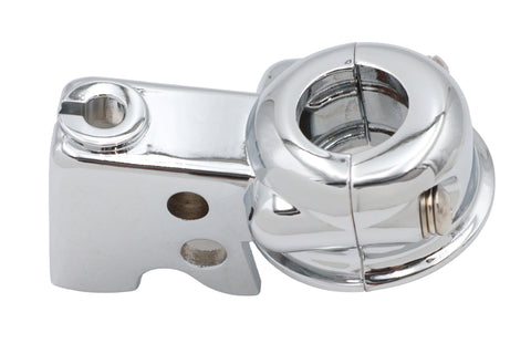 Clutch Hand Lever Bracket with Clamp Chrome - V-Twin Mfg.