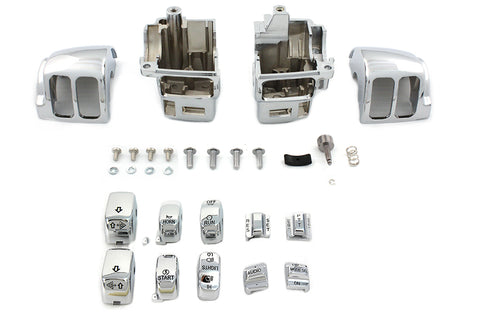 Handlebar Control Switch Housing Kit Chrome - V-Twin Mfg.
