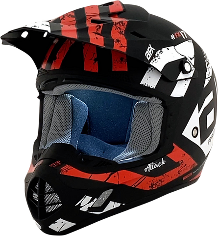 AFX FX-17 Helmet - Attack - Matte Black/Red - 4XL 0110-7640