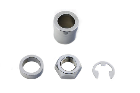 Rear Axle Nut Kit Chrome - V-Twin Mfg.