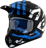 AFX FX-17 Helmet - Attack - Matte Black/Blue - 3XL 0110-7643
