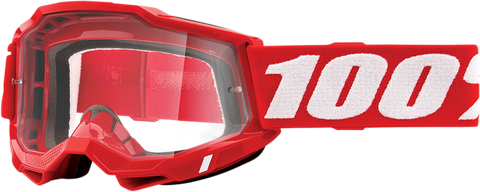100% Accuri 2 Goggles - Red - Clear 50013-00005
