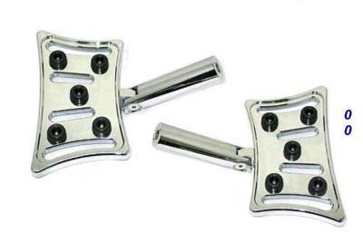 Passenger Footboard Set Slasher Style - V-Twin Mfg.