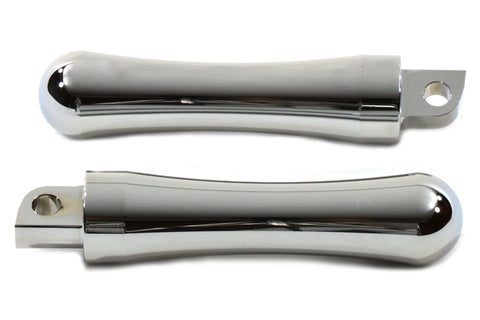 Chrome Contour End Footpeg Set - V-Twin Mfg.