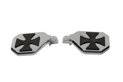 Chrome Mini Peg-Board Set with Maltese Design - V-Twin Mfg.