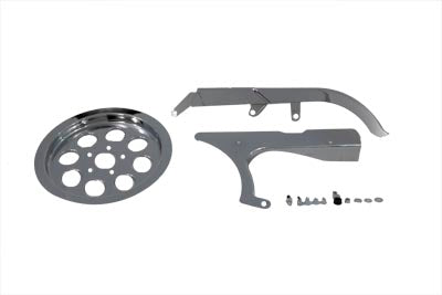 Chrome Belt Guard Kit - V-Twin Mfg.