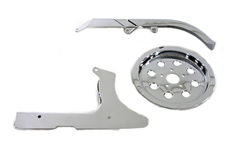 Chrome Belt Guard Kit - V-Twin Mfg.