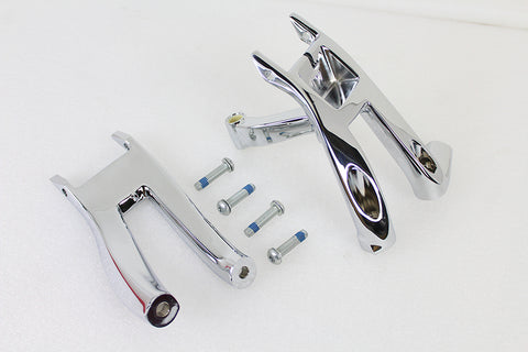 OE Chrome Driver Footboard Mount Kit - V-Twin Mfg.