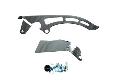 Chrome Rear Belt Guard Upper - V-Twin Mfg.