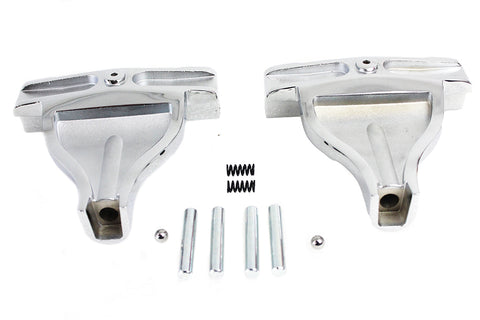 Passenger Footboard Support Set Chrome - V-Twin Mfg.