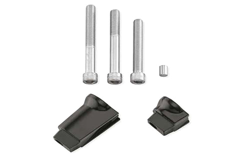 Passenger Footboard Adapter Set Black - V-Twin Mfg.