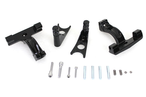 Black Passenger Footboard Mount Kit - V-Twin Mfg.