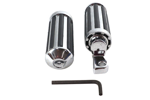 Chrome Railer Style Footpeg Set - V-Twin Mfg.