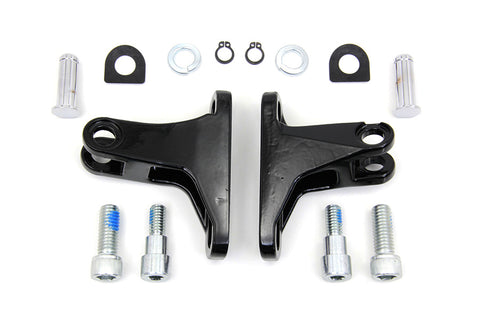 Black Rear Passenger Mini Footboard Mount Kit - V-Twin Mfg.