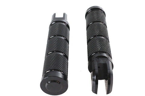Black Retro Driver Footpeg Set - V-Twin Mfg.