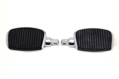 Chrome Mini Driver Footboard Set - V-Twin Mfg.