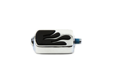 Shifter Footpeg Chrome Flame Style - V-Twin Mfg.