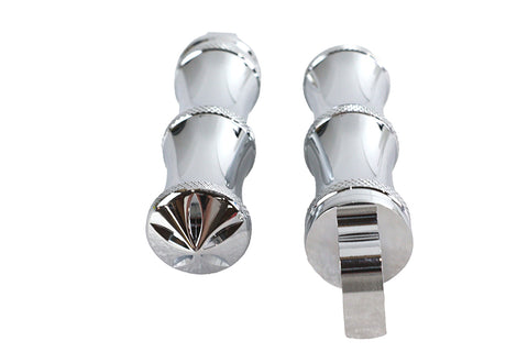 Chrome Druid Style Footpeg Set - V-Twin Mfg.
