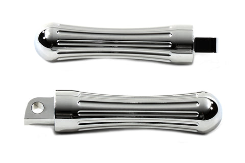 Chrome Billet Batique Style Footpeg Set - V-Twin Mfg.