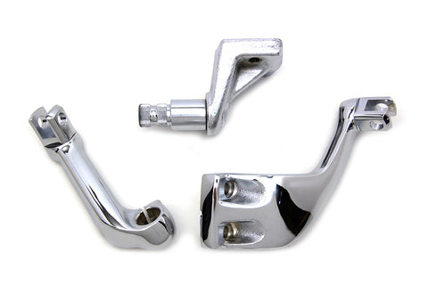 Chrome Driver Replica Footpeg Mount Set - V-Twin Mfg.