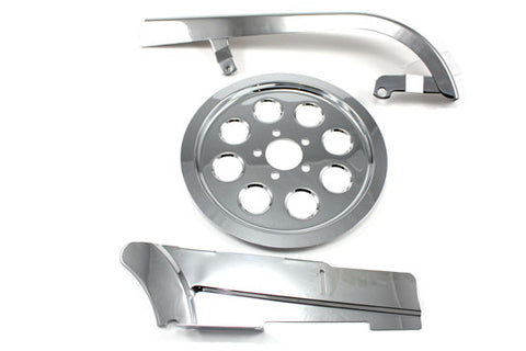 Chrome Belt Guard Kit - V-Twin Mfg.