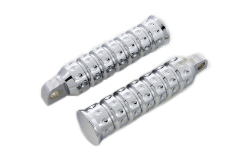 Chrome Micro Grooved Footpeg Set - V-Twin Mfg.