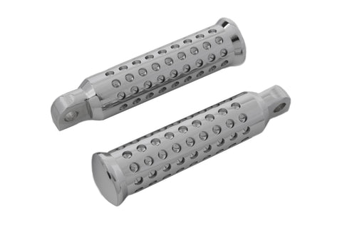 Chrome Micro Holes Footpeg Set - V-Twin Mfg.