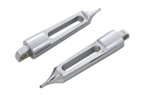 Chrome Dagger Slot Footpeg Set - V-Twin Mfg.