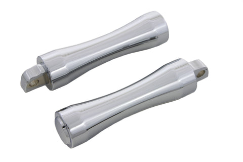 Chrome Contour End Footpeg Set - V-Twin Mfg.