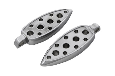 Chrome Teardrop Footpeg Set - V-Twin Mfg.