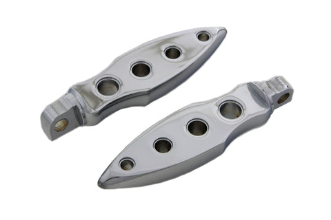 Chrome Dagger Drilled Footpeg Set - V-Twin Mfg.