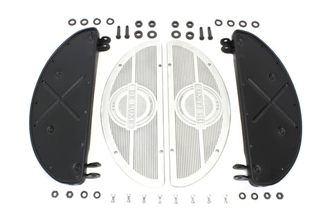 Deluxe Half Moon Footboard Set - V-Twin Mfg.