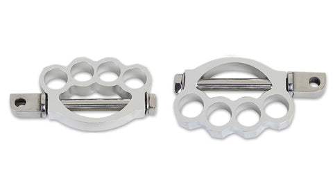 Knuckle Footpeg Set Chrome - V-Twin Mfg.