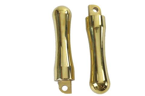 Brass Contour Footpeg Set - V-Twin Mfg.