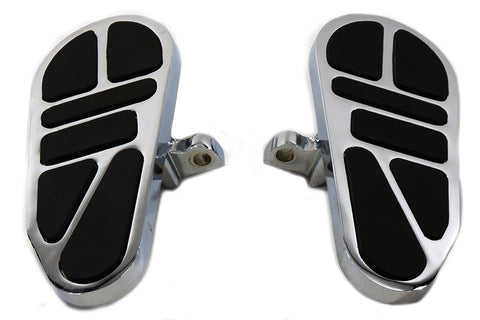 Mini Passenger Footboard Set Chrome - V-Twin Mfg.