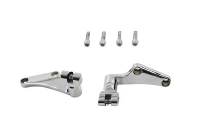 Rear Footpeg Mount Set Chrome - V-Twin Mfg.
