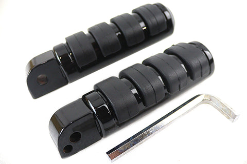 Passenger ISO Footpeg Set Black - V-Twin Mfg.